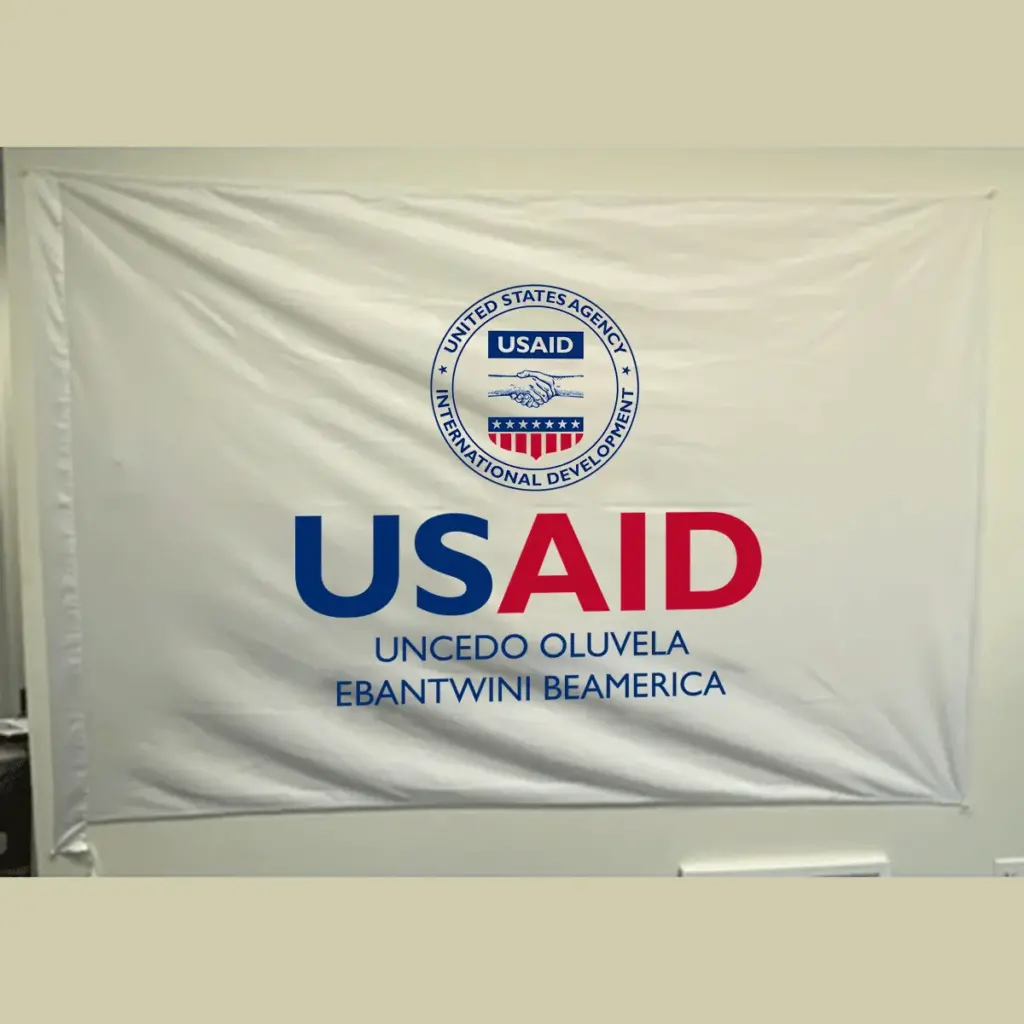 USAID Sindebele Pole USAID Flag - Single Sided 3 x 5 feet