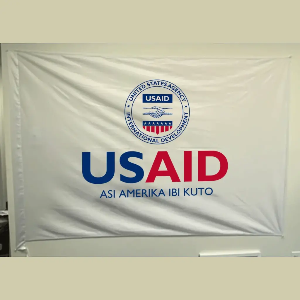 USAID Gonja Pole USAID Flag - Single Sided 4 x 6 feet