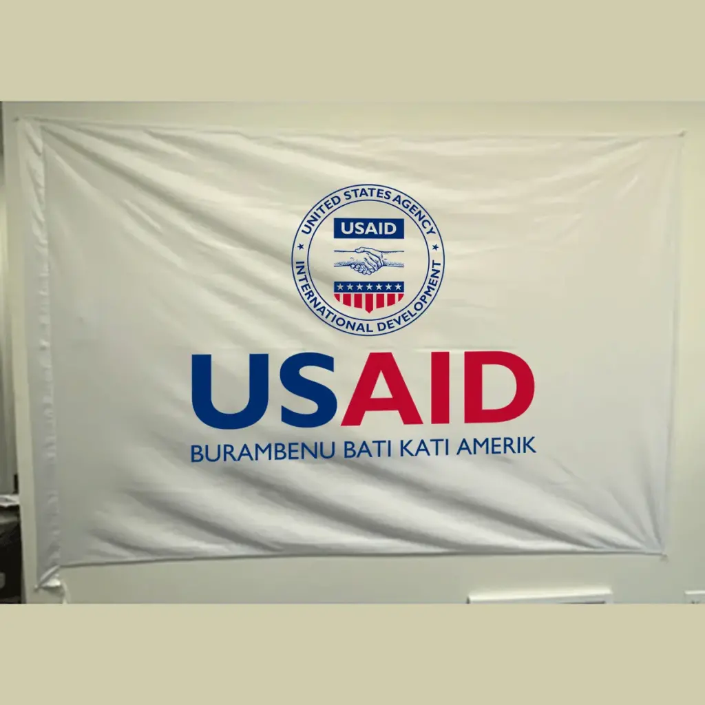USAID Joola Pole USAID Flag - Single Sided 4 x 6 feet