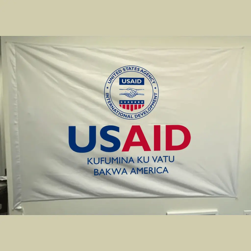 USAID Luvale Pole USAID Flag - Single Sided 4 x 6 feet