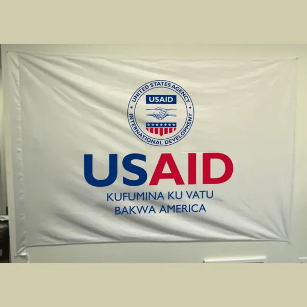 USAID Luvale Pole USAID Flag - Single Sided 4 x 6 feet