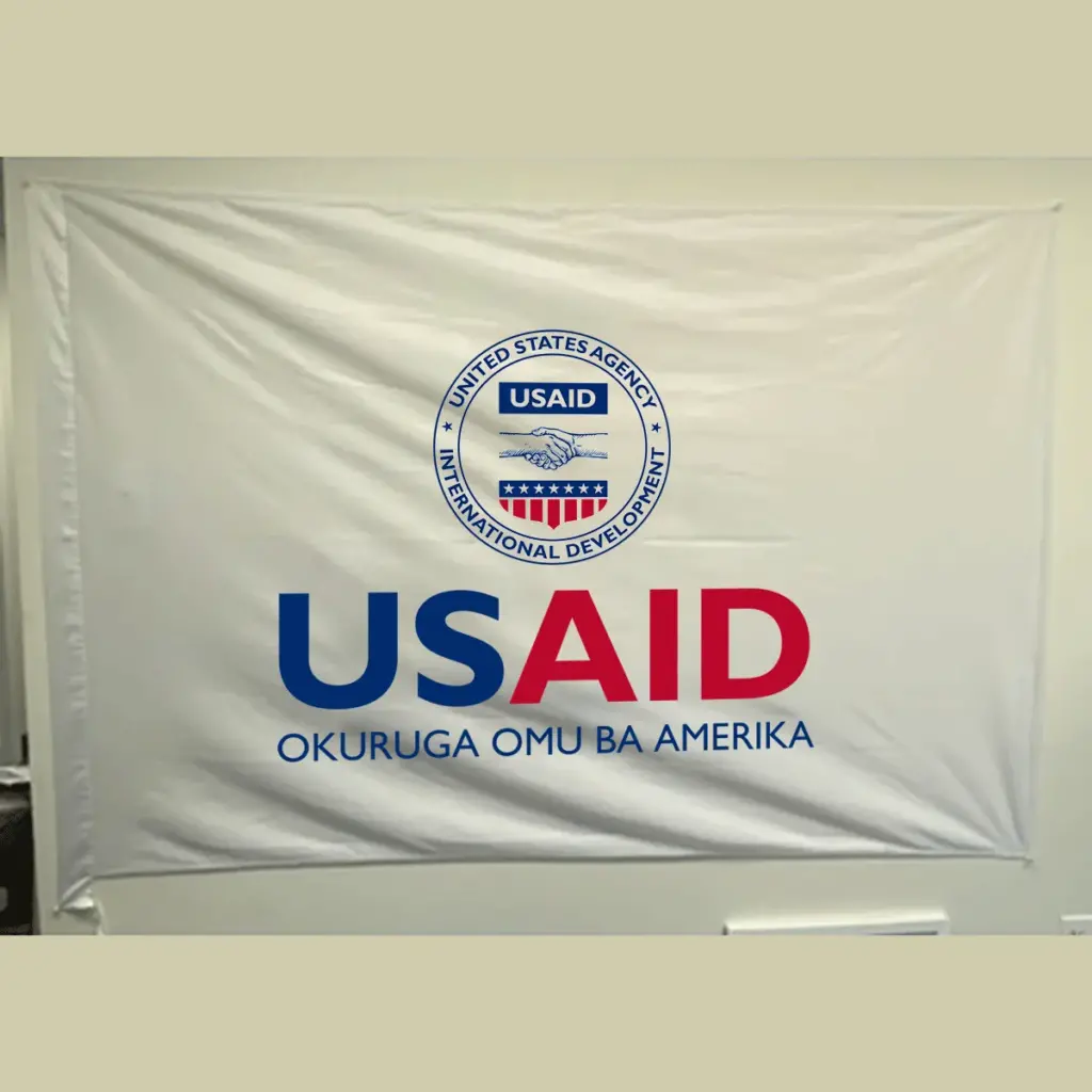 USAID Rutooro Pole USAID Flag - Single Sided 4 x 6 feet