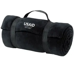 USAID Luvale - Port Authority Value Fleece Blanket w/ Strap