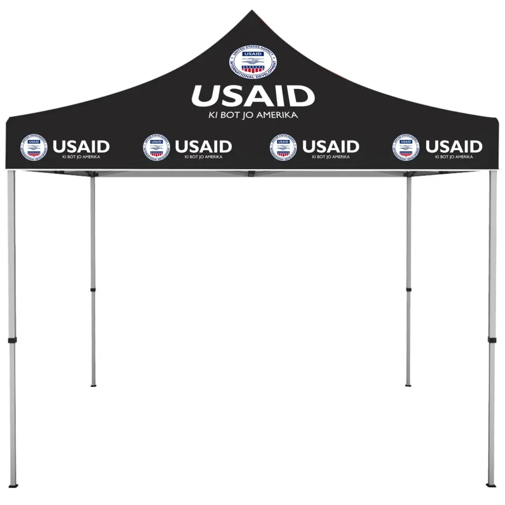 USAID Acholi - ONE CHOICE 10 ft. Steel Canopy Tent Dye-Sub Graphic Package