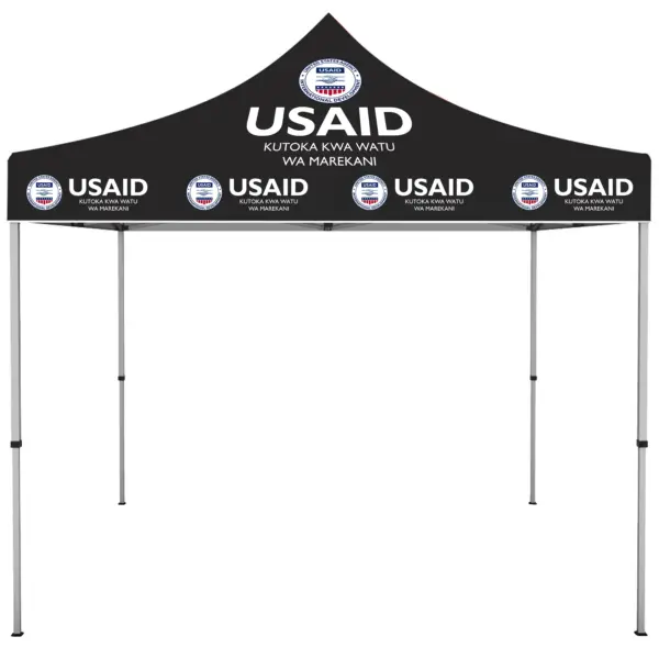 USAID Swahili - ONE CHOICE 10 ft. Steel Canopy Tent Dye-Sub Graphic Package