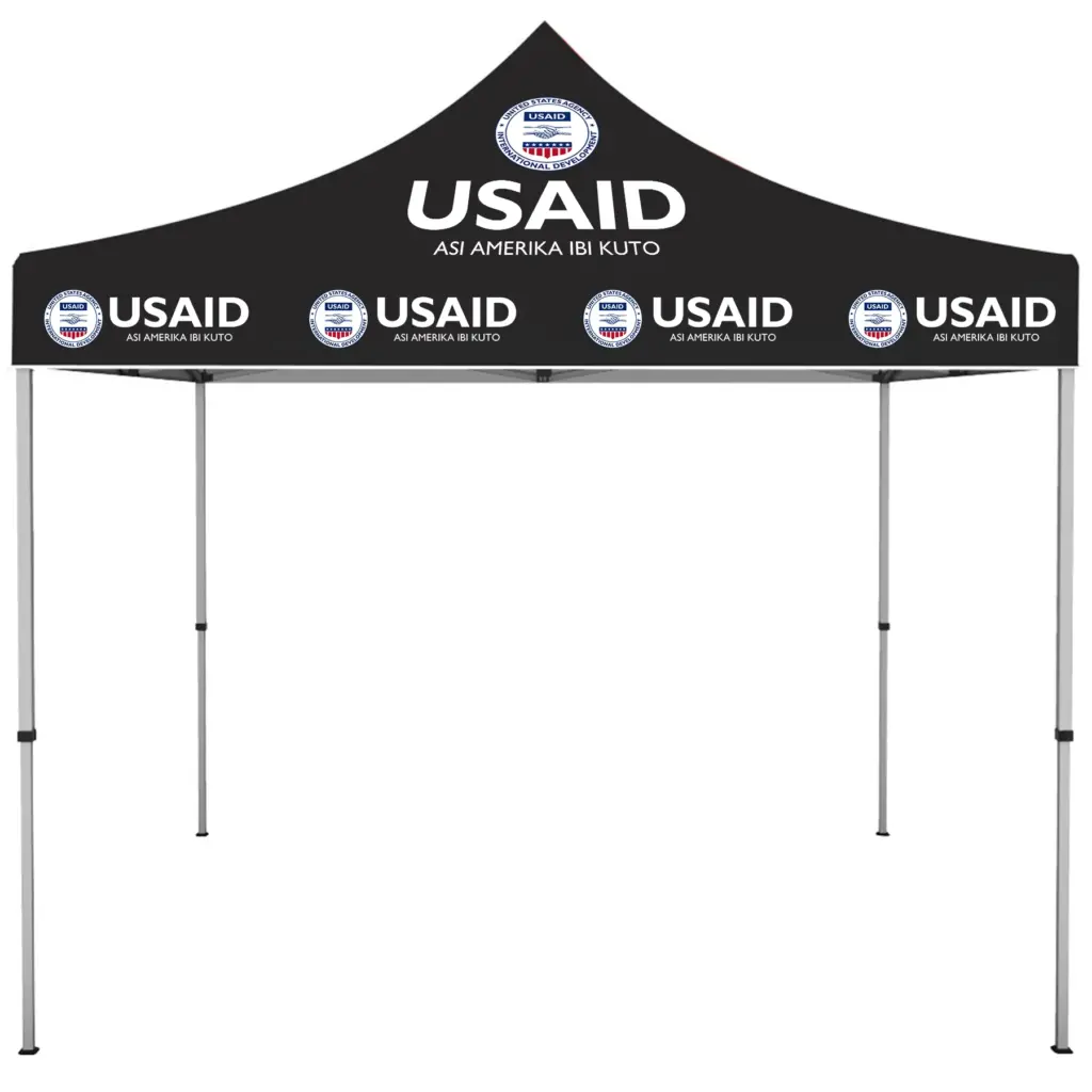 USAID Gonja - ONE CHOICE 10 ft. Steel Canopy Tent Dye-Sub Graphic Package
