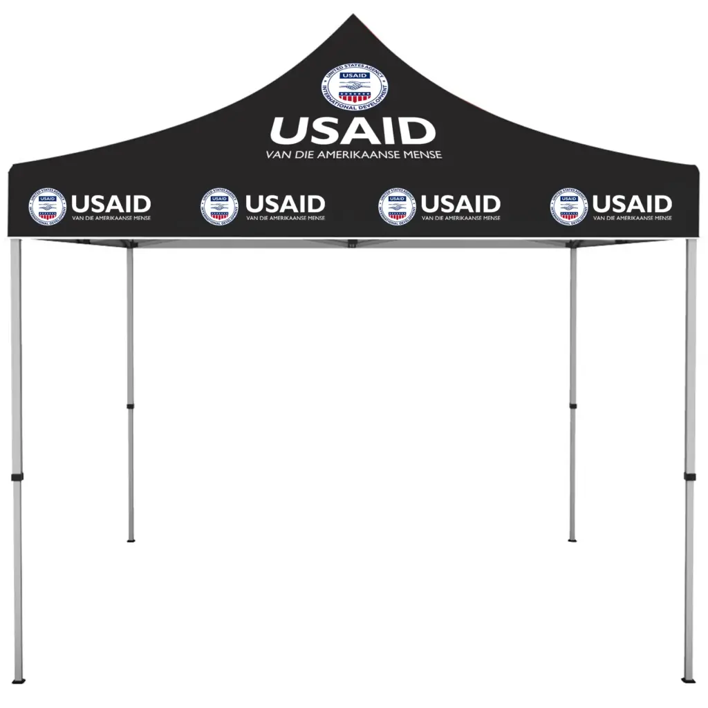 USAID Afrikaans - ONE CHOICE 10 ft. Steel Canopy Tent Dye-Sub Graphic Package