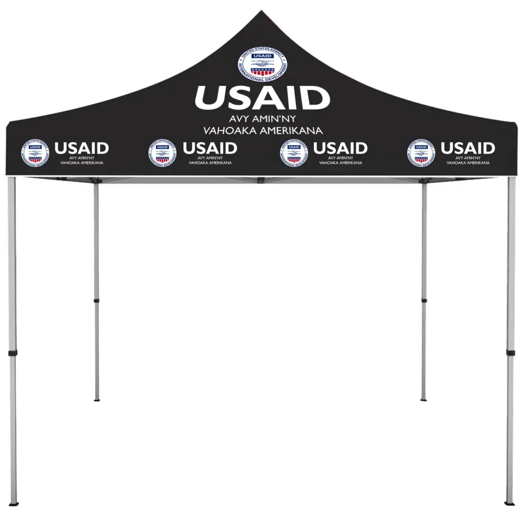 USAID Malagasy - ONE CHOICE 10 ft. Steel Canopy Tent Dye-Sub Graphic Package