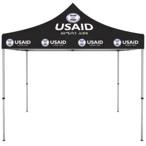USAID Amharic - ONE CHOICE 10 ft. Steel Canopy Tent Dye-Sub Graphic Package