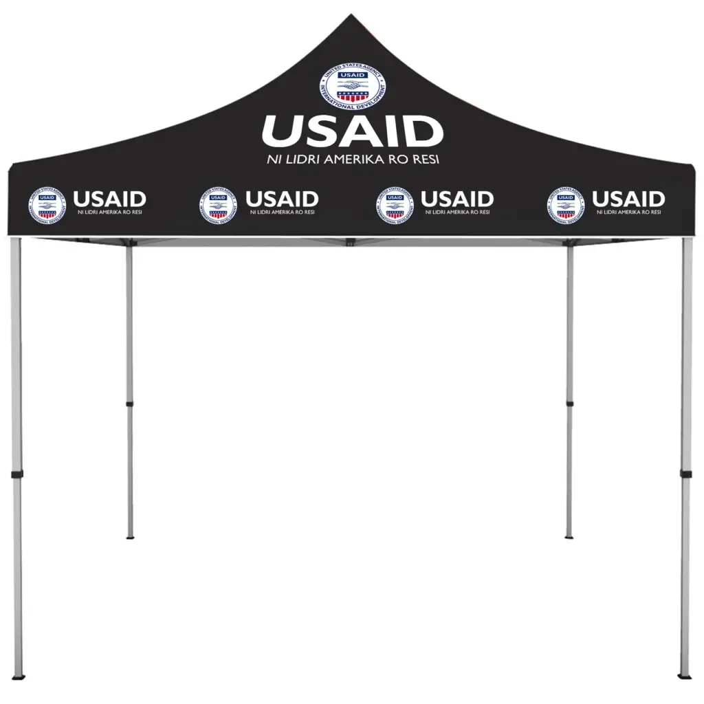 USAID Moru - ONE CHOICE 10 ft. Steel Canopy Tent Dye-Sub Graphic Package
