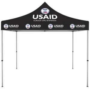 USAID Runyankole - ONE CHOICE 10 ft. Steel Canopy Tent Dye-Sub Graphic Package