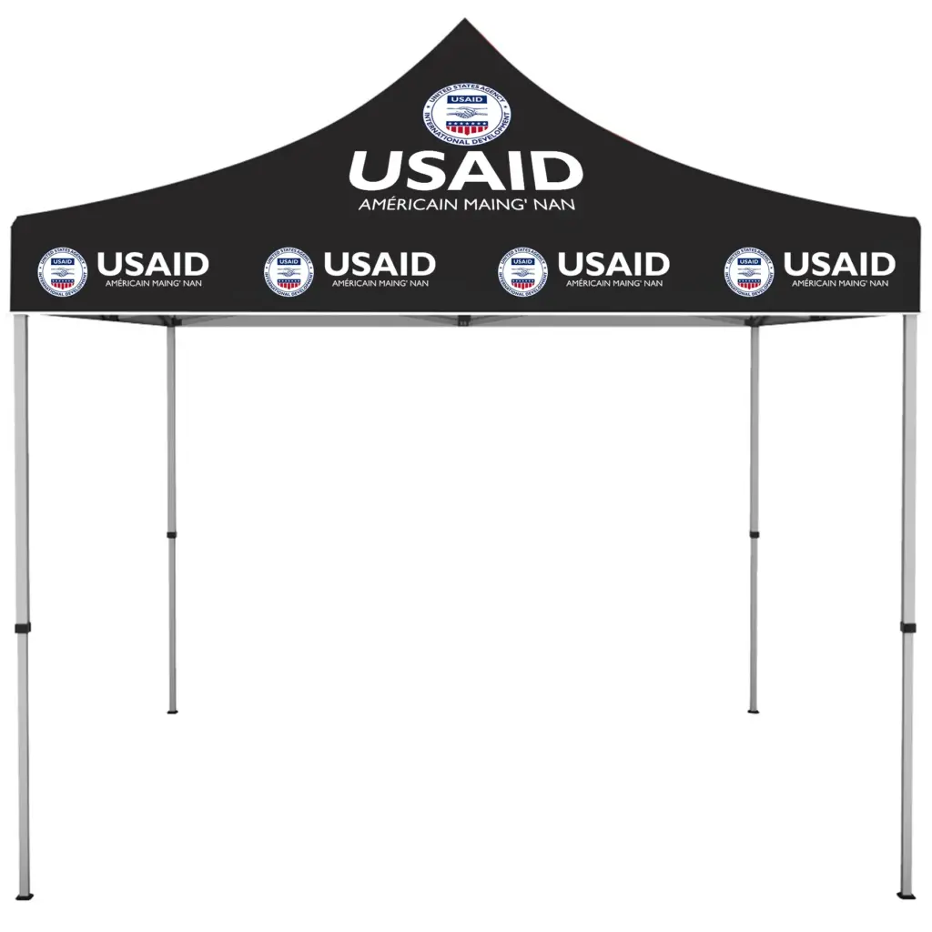 USAID Senufo - ONE CHOICE 10 ft. Steel Canopy Tent Dye-Sub Graphic Package