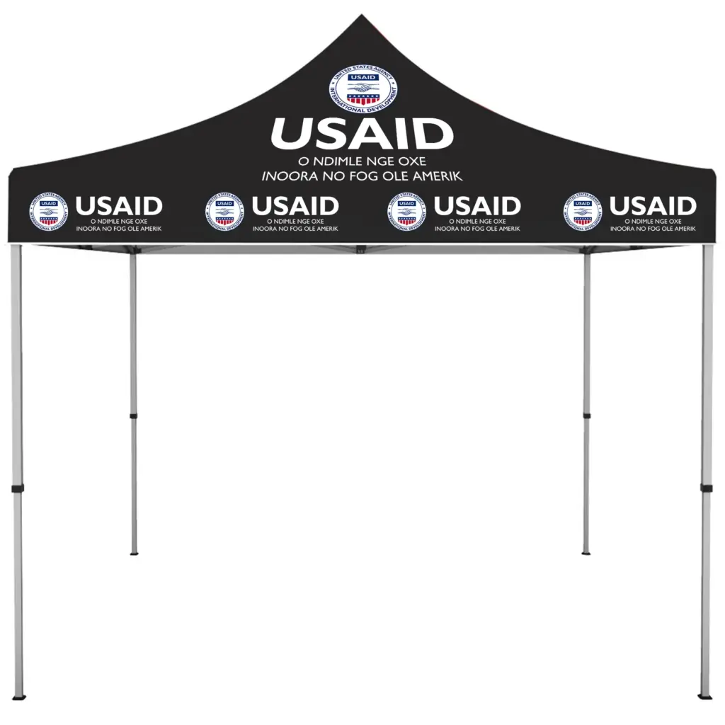 USAID Serere - ONE CHOICE 10 ft. Steel Canopy Tent Dye-Sub Graphic Package