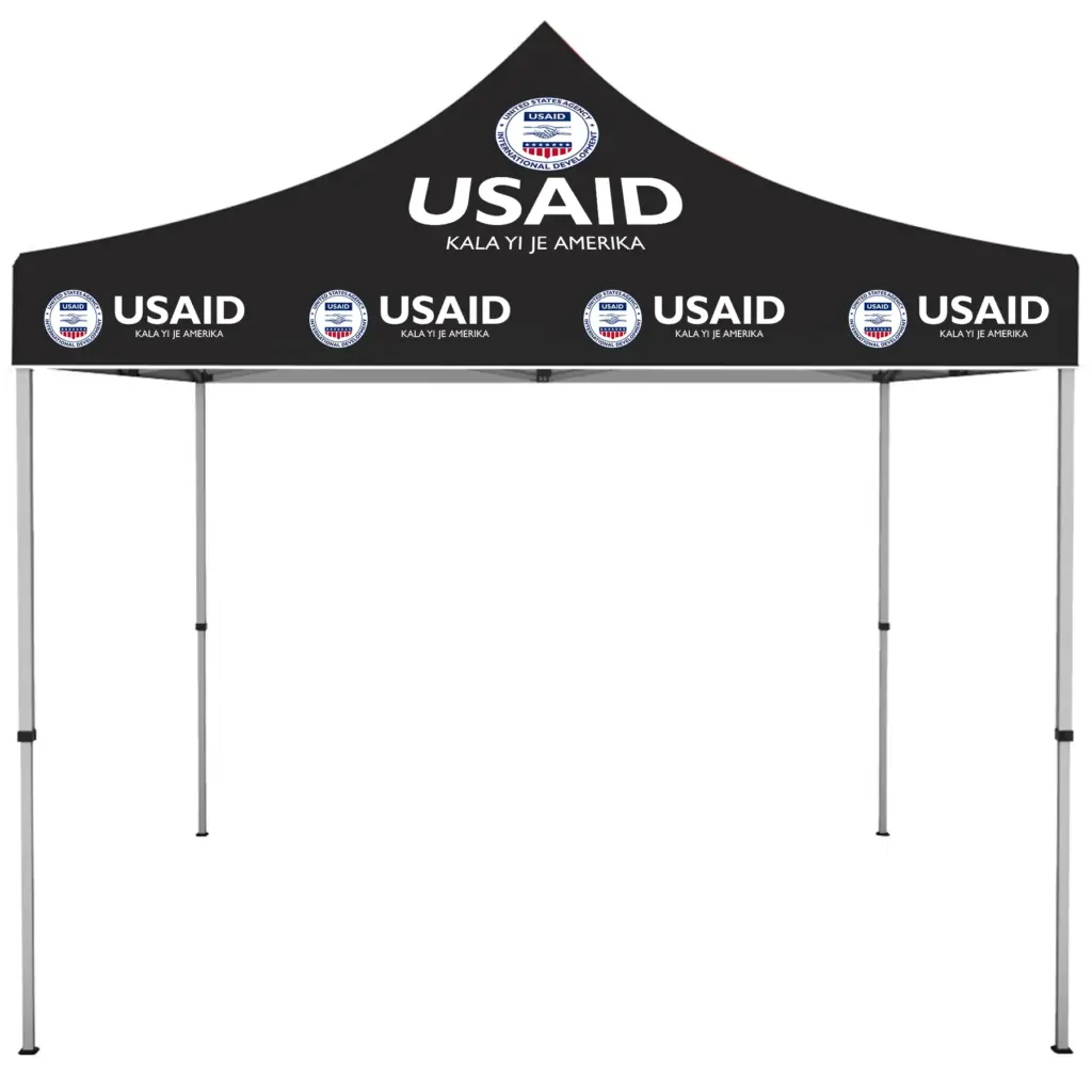 USAID Shilluk - ONE CHOICE 10 ft. Steel Canopy Tent Dye-Sub Graphic Package