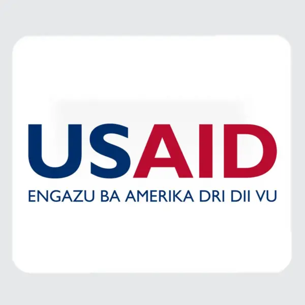USAID Lugbara - Large Rectangle Full Color Mouse Pads (9.25"x7.75"x0.625)