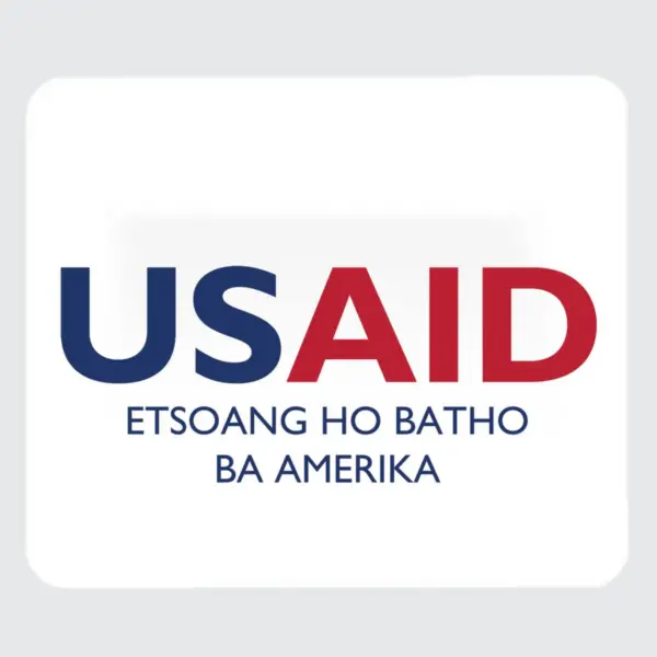 USAID Sesotho - Large Rectangle Full Color Mouse Pads (9.25"x7.75"x0.625)