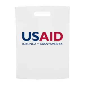 USAID Kinywarwanda - Non-Woven Exhibition Tote Bags (11"x14")