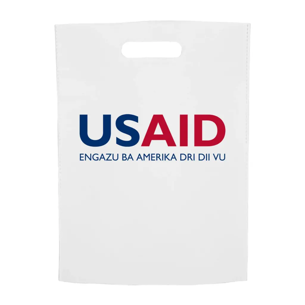 USAID Lugbara - Non-Woven Exhibition Tote Bags (11"x14")