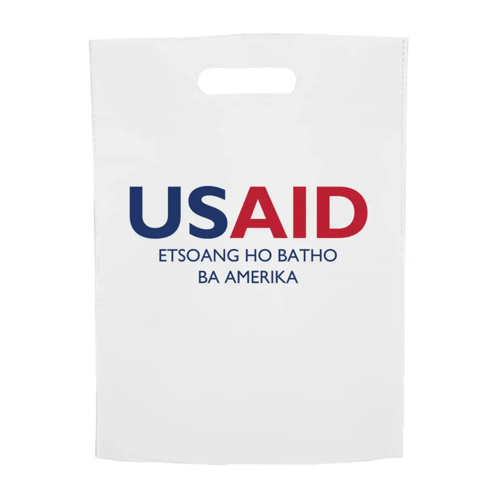 USAID Sesotho - Non-Woven Exhibition Tote Bags (11"x14")