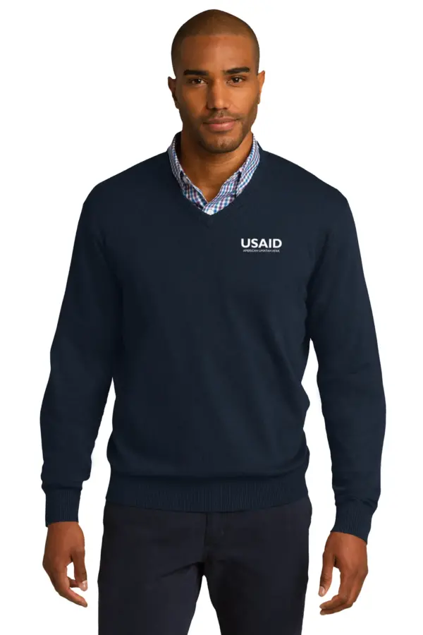 USAID Afar - Port Authority Men's V-Neck Sweater