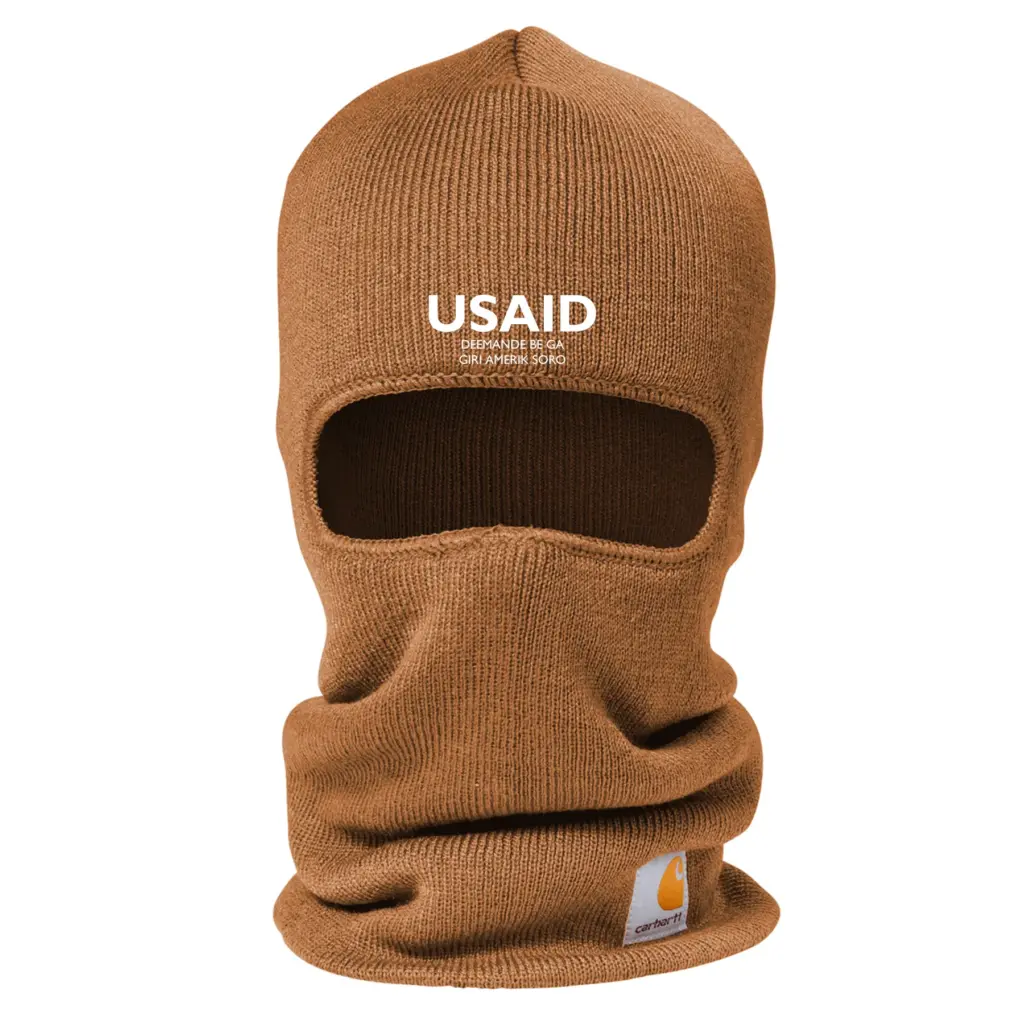 USAID Soninke - Embroidered Carhartt Knit Insulated Face Mask