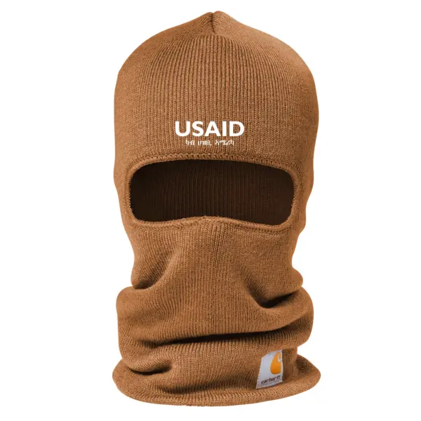 USAID Tigrinya - Embroidered Carhartt Knit Insulated Face Mask