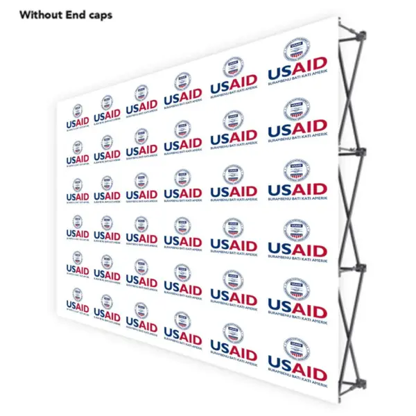 USAID Joola ONE CHOICE 10 Ft. Fabric Pop Up Display - 89"H Straight Graphic Package