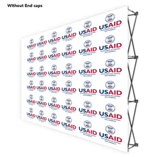 USAID Nyanja ONE CHOICE 10 Ft. Fabric Pop Up Display - 89"H Straight Graphic Package