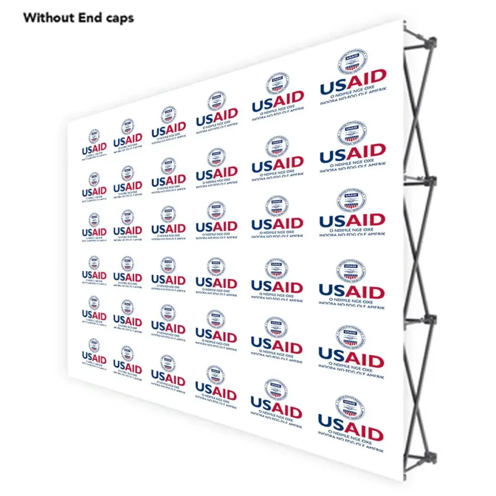 USAID Serere ONE CHOICE 10 Ft. Fabric Pop Up Display - 89"H Straight Graphic Package