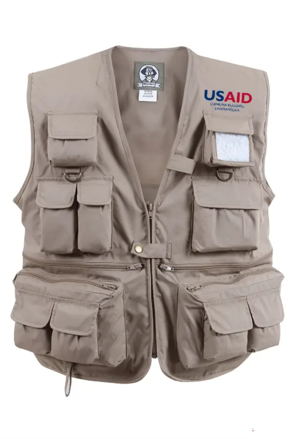 USAID Xhosa - Uncle Milty's Khaki Travel Vest Min 12 pcs
