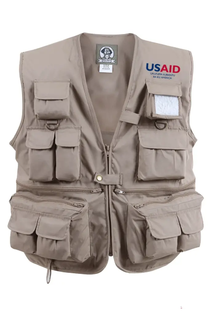 USAID Bemba - Uncle Milty's Khaki Travel Vest Min 12 pcs