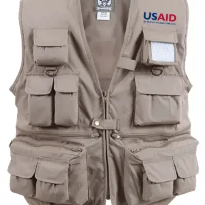 USAID Kirundi - Uncle Milty's Khaki Travel Vest Min 12 pcs