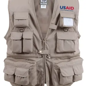 USAID Lingala - Uncle Milty's Khaki Travel Vest Min 12 pcs