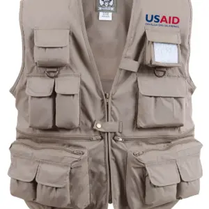 USAID Rutooro - Uncle Milty's Khaki Travel Vest Min 12 pcs