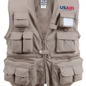 USAID Shilluk - Uncle Milty's Khaki Travel Vest Min 12 pcs