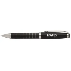 USAID Rutooro - Onyx Grid Metal Pens