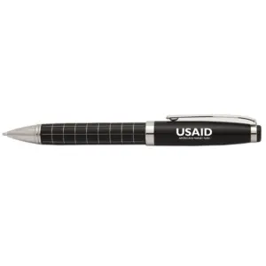 USAID Senufo - Onyx Grid Metal Pens