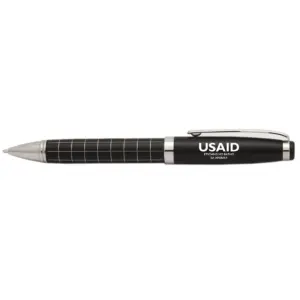 USAID Sesotho - Onyx Grid Metal Pens