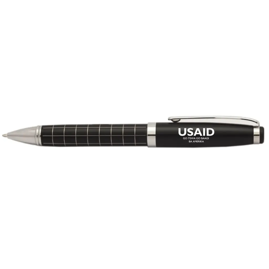 USAID Setswana - Onyx Grid Metal Pens