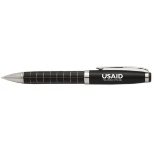 USAID Ewe - Onyx Grid Metal Pens