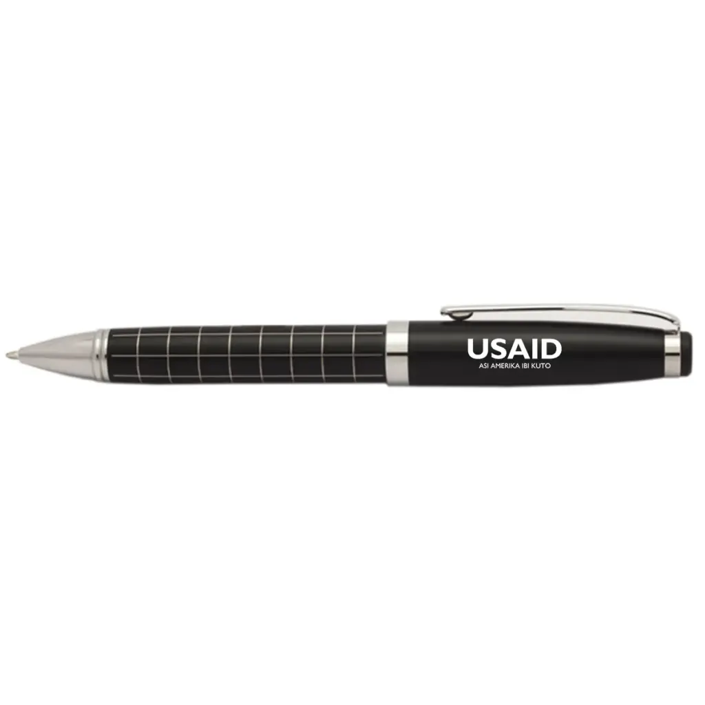 USAID Gonja - Onyx Grid Metal Pens