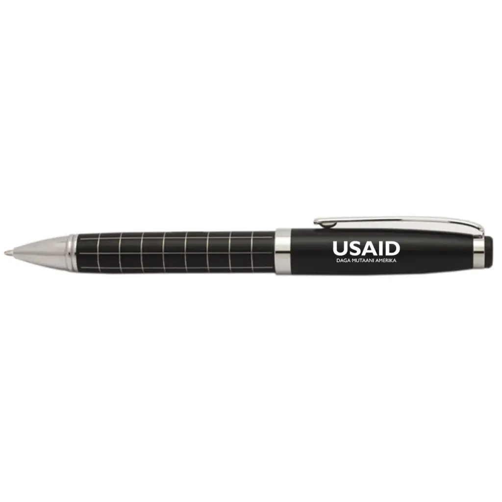 USAID Hausa - Onyx Grid Metal Pens