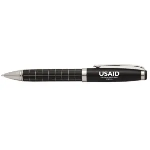 USAID Kaond - Onyx Grid Metal Pens