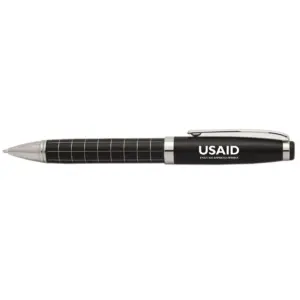 USAID Lingala - Onyx Grid Metal Pens