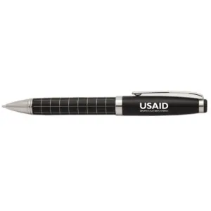 USAID Luba - Onyx Grid Metal Pens