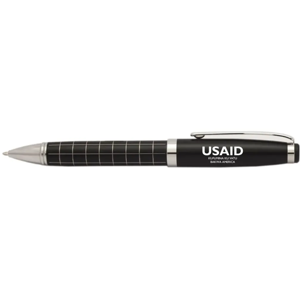 USAID Luvale - Onyx Grid Metal Pens