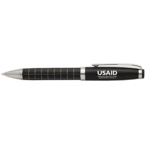 USAID Mandinka - Onyx Grid Metal Pens