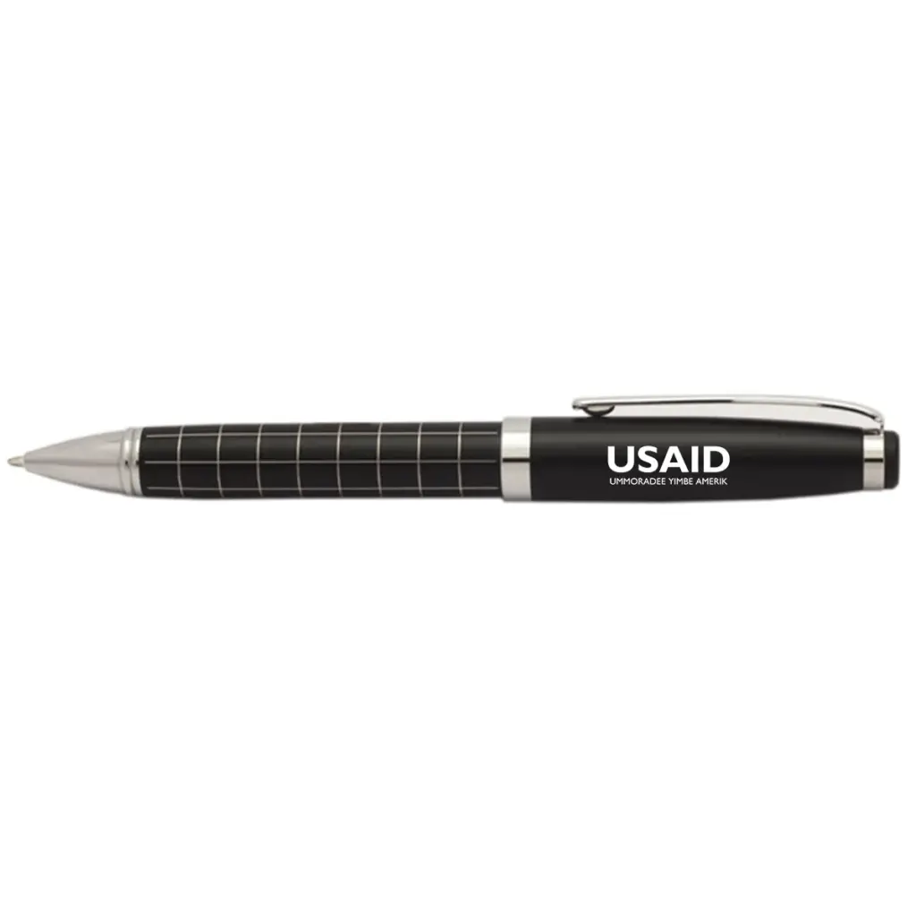 USAID Pulaar - Onyx Grid Metal Pens