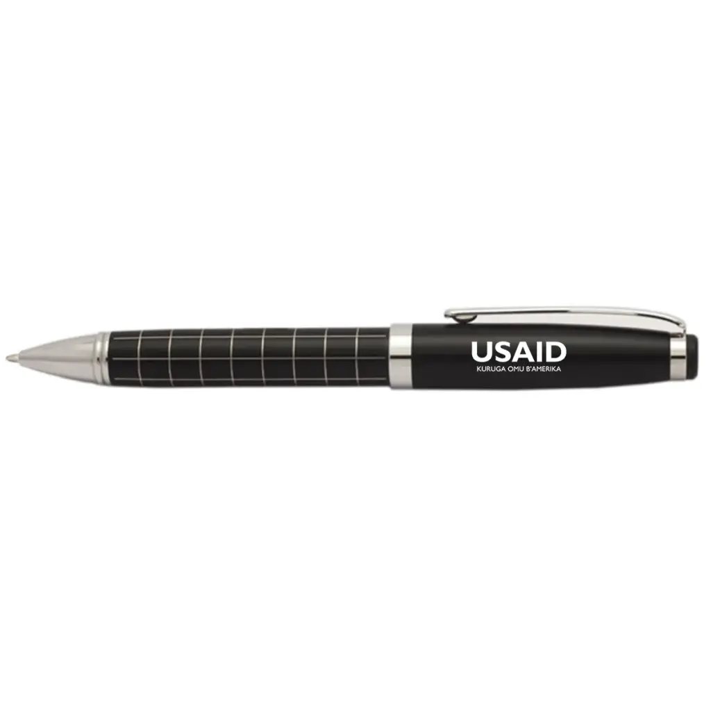 USAID Runyankole - Onyx Grid Metal Pens