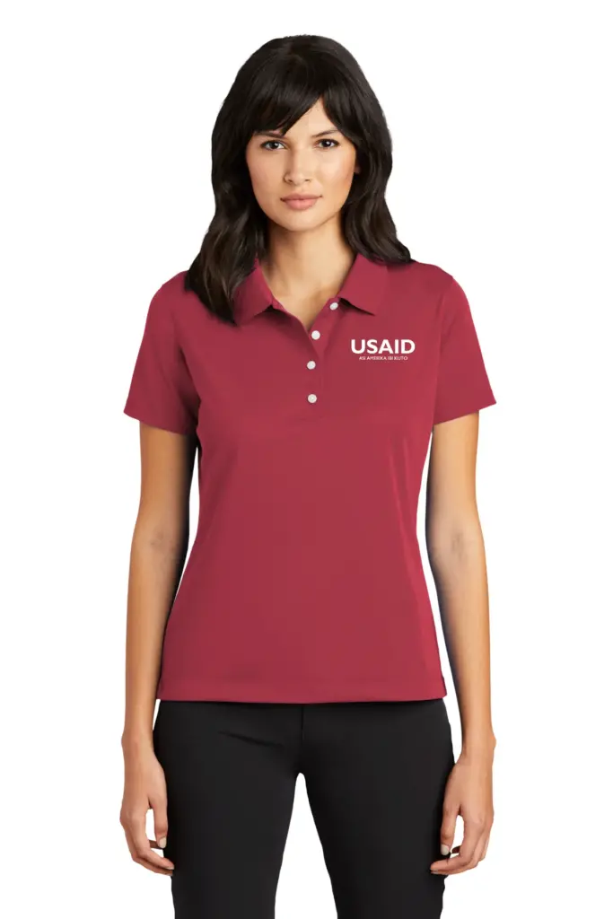 USAID Gonja Nike Golf Ladies Tech Basic Dri-Fit Polo Shirt